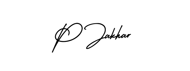 AmerikaSignatureDemo-Regular is a professional signature style that is perfect for those who want to add a touch of class to their signature. It is also a great choice for those who want to make their signature more unique. Get P Jakhar name to fancy signature for free. P Jakhar signature style 3 images and pictures png