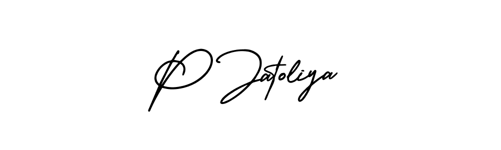 You can use this online signature creator to create a handwritten signature for the name P Jatoliya. This is the best online autograph maker. P Jatoliya signature style 3 images and pictures png