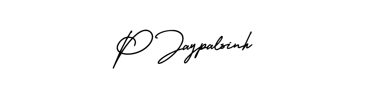 Design your own signature with our free online signature maker. With this signature software, you can create a handwritten (AmerikaSignatureDemo-Regular) signature for name P Jaypalsinh. P Jaypalsinh signature style 3 images and pictures png