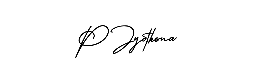 AmerikaSignatureDemo-Regular is a professional signature style that is perfect for those who want to add a touch of class to their signature. It is also a great choice for those who want to make their signature more unique. Get P Jyothsna name to fancy signature for free. P Jyothsna signature style 3 images and pictures png