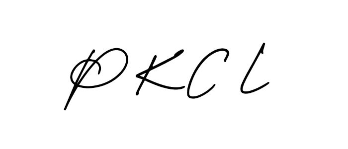 P K C L stylish signature style. Best Handwritten Sign (AmerikaSignatureDemo-Regular) for my name. Handwritten Signature Collection Ideas for my name P K C L. P K C L signature style 3 images and pictures png