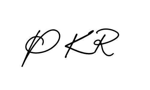 P K R stylish signature style. Best Handwritten Sign (AmerikaSignatureDemo-Regular) for my name. Handwritten Signature Collection Ideas for my name P K R. P K R signature style 3 images and pictures png