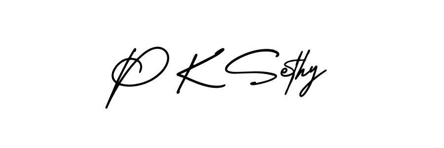 How to Draw P K Sethy signature style? AmerikaSignatureDemo-Regular is a latest design signature styles for name P K Sethy. P K Sethy signature style 3 images and pictures png