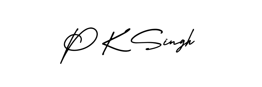 How to Draw P K Singh signature style? AmerikaSignatureDemo-Regular is a latest design signature styles for name P K Singh. P K Singh signature style 3 images and pictures png