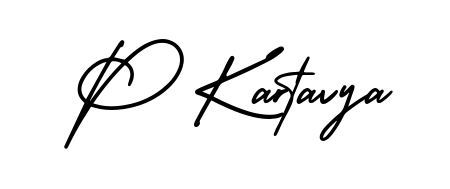 It looks like you need a new signature style for name P Kartavya. Design unique handwritten (AmerikaSignatureDemo-Regular) signature with our free signature maker in just a few clicks. P Kartavya signature style 3 images and pictures png