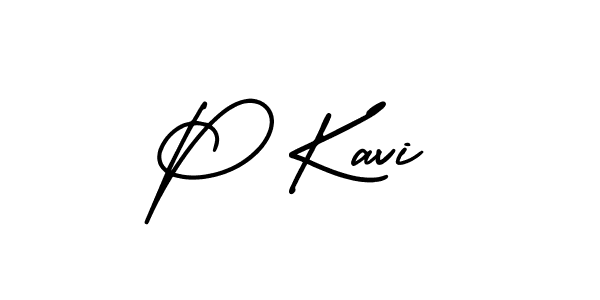 AmerikaSignatureDemo-Regular is a professional signature style that is perfect for those who want to add a touch of class to their signature. It is also a great choice for those who want to make their signature more unique. Get P Kavi name to fancy signature for free. P Kavi signature style 3 images and pictures png