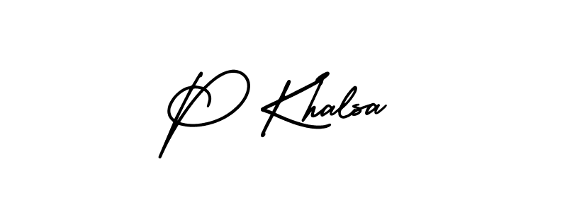 Best and Professional Signature Style for P Khalsa. AmerikaSignatureDemo-Regular Best Signature Style Collection. P Khalsa signature style 3 images and pictures png