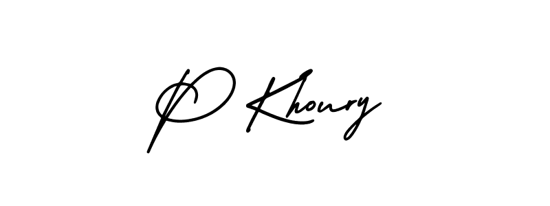 How to Draw P Khoury signature style? AmerikaSignatureDemo-Regular is a latest design signature styles for name P Khoury. P Khoury signature style 3 images and pictures png