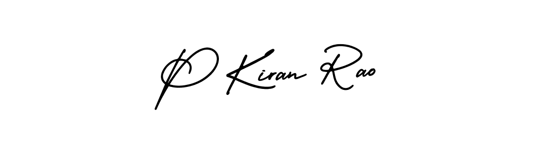 How to make P Kiran Rao signature? AmerikaSignatureDemo-Regular is a professional autograph style. Create handwritten signature for P Kiran Rao name. P Kiran Rao signature style 3 images and pictures png