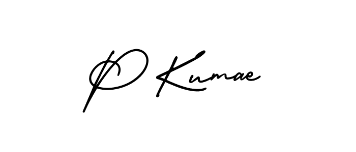 It looks lik you need a new signature style for name P Kumae. Design unique handwritten (AmerikaSignatureDemo-Regular) signature with our free signature maker in just a few clicks. P Kumae signature style 3 images and pictures png