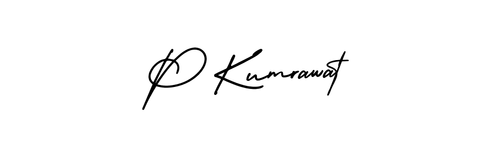 How to Draw P Kumrawat signature style? AmerikaSignatureDemo-Regular is a latest design signature styles for name P Kumrawat. P Kumrawat signature style 3 images and pictures png