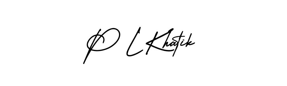 You can use this online signature creator to create a handwritten signature for the name P L Khatik. This is the best online autograph maker. P L Khatik signature style 3 images and pictures png