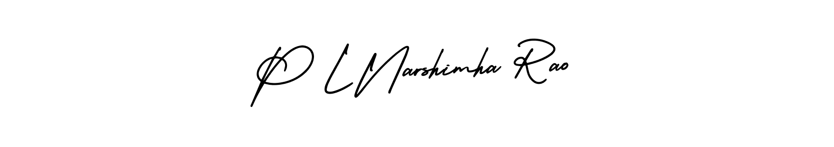 Make a beautiful signature design for name P L Narshimha Rao. Use this online signature maker to create a handwritten signature for free. P L Narshimha Rao signature style 3 images and pictures png