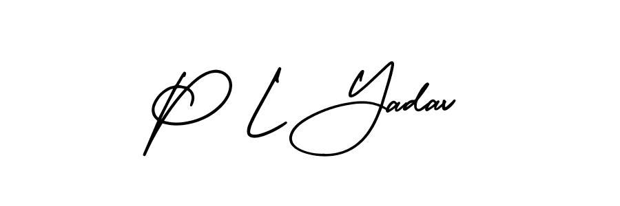 Make a beautiful signature design for name P L Yadav. Use this online signature maker to create a handwritten signature for free. P L Yadav signature style 3 images and pictures png