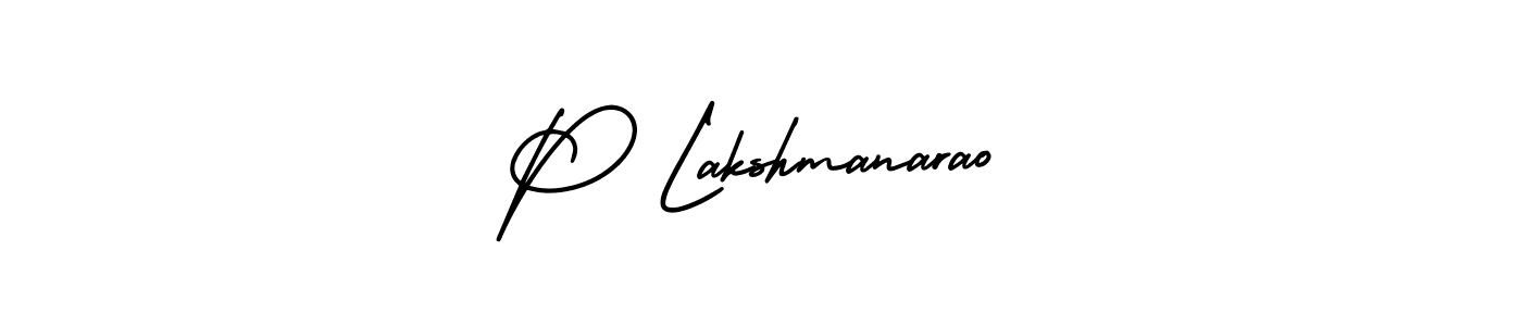 Make a beautiful signature design for name P Lakshmanarao. With this signature (AmerikaSignatureDemo-Regular) style, you can create a handwritten signature for free. P Lakshmanarao signature style 3 images and pictures png