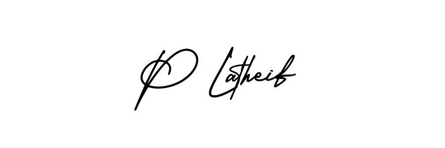 if you are searching for the best signature style for your name P Latheif. so please give up your signature search. here we have designed multiple signature styles  using AmerikaSignatureDemo-Regular. P Latheif signature style 3 images and pictures png