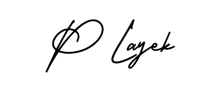 An effortless, minimalist signature concept for P Layek using AmerikaSignatureDemo-Regular design. Clean lines that look great on any document. P Layek signature style 3 images and pictures png