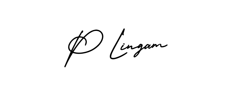 if you are searching for the best signature style for your name P Lingam. so please give up your signature search. here we have designed multiple signature styles  using AmerikaSignatureDemo-Regular. P Lingam signature style 3 images and pictures png