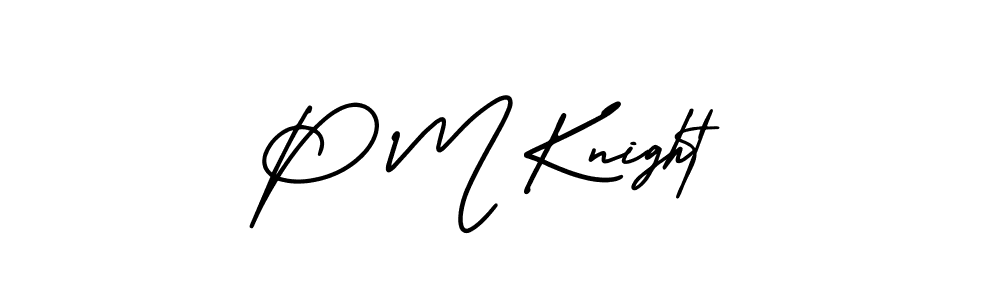 Also You can easily find your signature by using the search form. We will create P M Knight name handwritten signature images for you free of cost using AmerikaSignatureDemo-Regular sign style. P M Knight signature style 3 images and pictures png