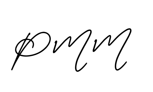 Design your own signature with our free online signature maker. With this signature software, you can create a handwritten (AmerikaSignatureDemo-Regular) signature for name P M M. P M M signature style 3 images and pictures png