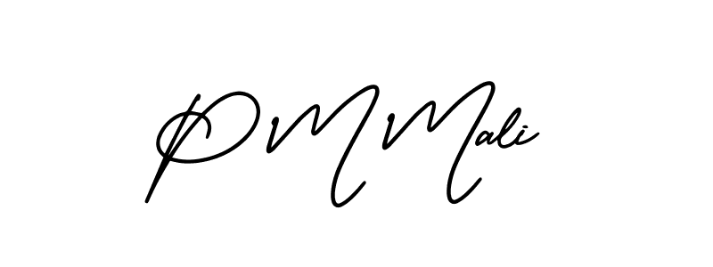 Best and Professional Signature Style for P M Mali. AmerikaSignatureDemo-Regular Best Signature Style Collection. P M Mali signature style 3 images and pictures png