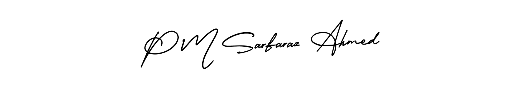 You can use this online signature creator to create a handwritten signature for the name P M Sarfaraz Ahmed. This is the best online autograph maker. P M Sarfaraz Ahmed signature style 3 images and pictures png