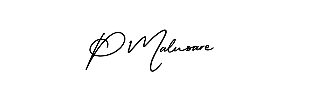 Also You can easily find your signature by using the search form. We will create P Malusare name handwritten signature images for you free of cost using AmerikaSignatureDemo-Regular sign style. P Malusare signature style 3 images and pictures png