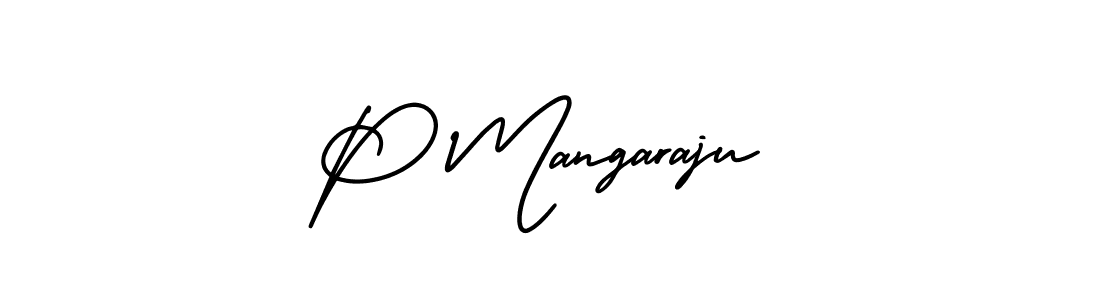 How to Draw P Mangaraju signature style? AmerikaSignatureDemo-Regular is a latest design signature styles for name P Mangaraju. P Mangaraju signature style 3 images and pictures png