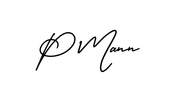 AmerikaSignatureDemo-Regular is a professional signature style that is perfect for those who want to add a touch of class to their signature. It is also a great choice for those who want to make their signature more unique. Get P Mann name to fancy signature for free. P Mann signature style 3 images and pictures png