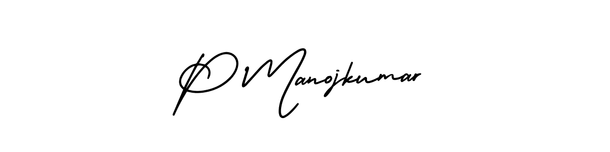 How to Draw P Manojkumar signature style? AmerikaSignatureDemo-Regular is a latest design signature styles for name P Manojkumar. P Manojkumar signature style 3 images and pictures png