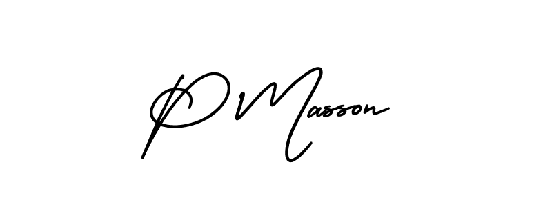 How to Draw P Masson signature style? AmerikaSignatureDemo-Regular is a latest design signature styles for name P Masson. P Masson signature style 3 images and pictures png