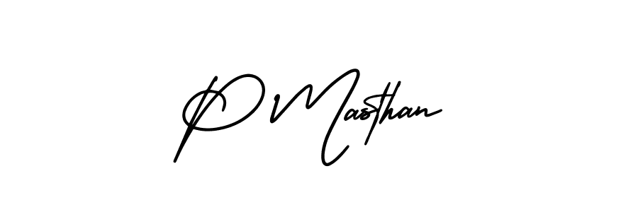 How to Draw P Masthan signature style? AmerikaSignatureDemo-Regular is a latest design signature styles for name P Masthan. P Masthan signature style 3 images and pictures png