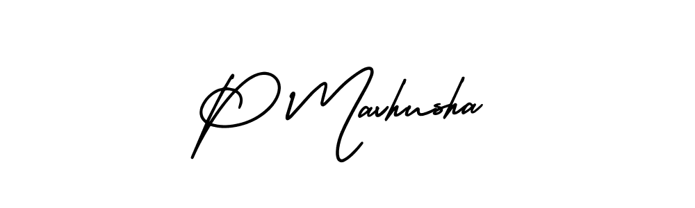 Similarly AmerikaSignatureDemo-Regular is the best handwritten signature design. Signature creator online .You can use it as an online autograph creator for name P Mavhusha. P Mavhusha signature style 3 images and pictures png