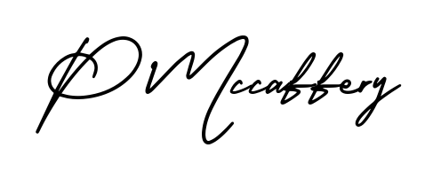 How to make P Mccaffery name signature. Use AmerikaSignatureDemo-Regular style for creating short signs online. This is the latest handwritten sign. P Mccaffery signature style 3 images and pictures png