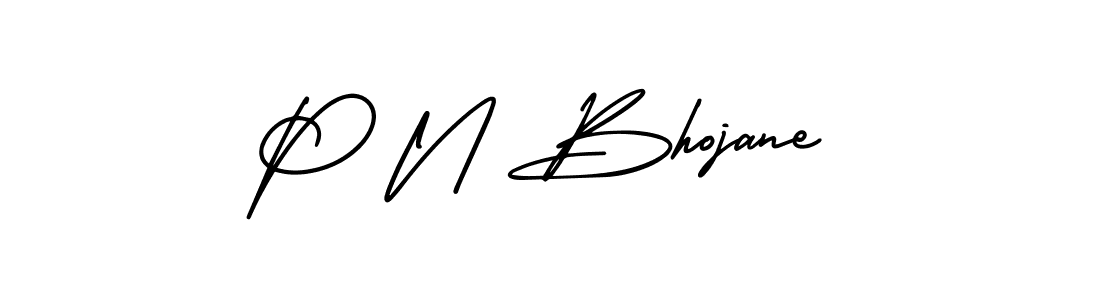 How to Draw P N Bhojane signature style? AmerikaSignatureDemo-Regular is a latest design signature styles for name P N Bhojane. P N Bhojane signature style 3 images and pictures png