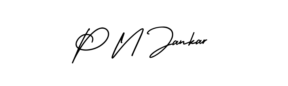 Similarly AmerikaSignatureDemo-Regular is the best handwritten signature design. Signature creator online .You can use it as an online autograph creator for name P N Jankar. P N Jankar signature style 3 images and pictures png