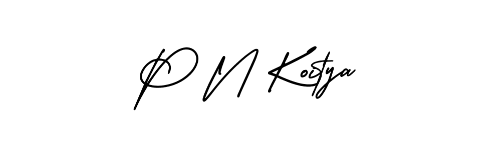 You can use this online signature creator to create a handwritten signature for the name P N Koitya. This is the best online autograph maker. P N Koitya signature style 3 images and pictures png