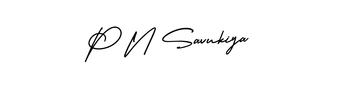 This is the best signature style for the P N Savukiya name. Also you like these signature font (AmerikaSignatureDemo-Regular). Mix name signature. P N Savukiya signature style 3 images and pictures png