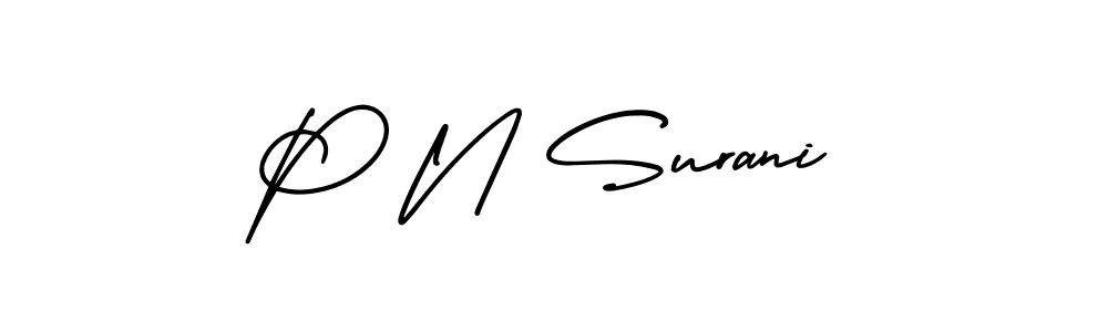 It looks lik you need a new signature style for name P N Surani. Design unique handwritten (AmerikaSignatureDemo-Regular) signature with our free signature maker in just a few clicks. P N Surani signature style 3 images and pictures png