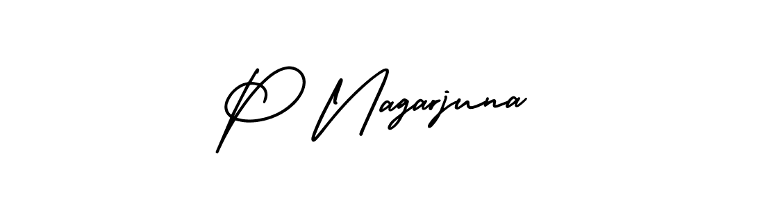 Also You can easily find your signature by using the search form. We will create P Nagarjuna name handwritten signature images for you free of cost using AmerikaSignatureDemo-Regular sign style. P Nagarjuna signature style 3 images and pictures png