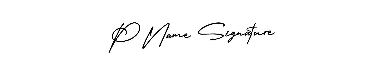 Use a signature maker to create a handwritten signature online. With this signature software, you can design (AmerikaSignatureDemo-Regular) your own signature for name P Name Signature. P Name Signature signature style 3 images and pictures png