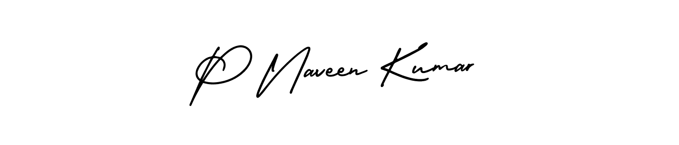 Similarly AmerikaSignatureDemo-Regular is the best handwritten signature design. Signature creator online .You can use it as an online autograph creator for name P Naveen Kumar. P Naveen Kumar signature style 3 images and pictures png