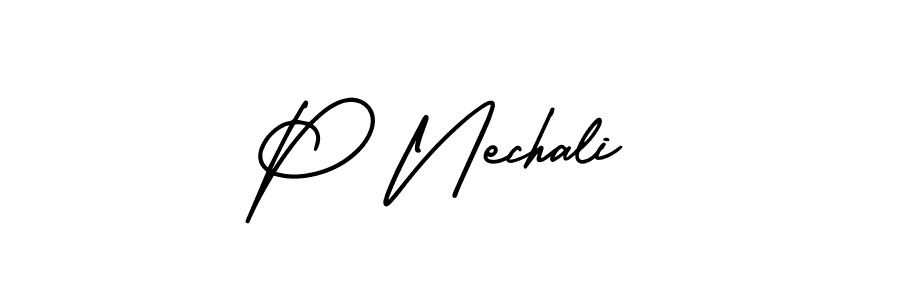 See photos of P Nechali official signature by Spectra . Check more albums & portfolios. Read reviews & check more about AmerikaSignatureDemo-Regular font. P Nechali signature style 3 images and pictures png