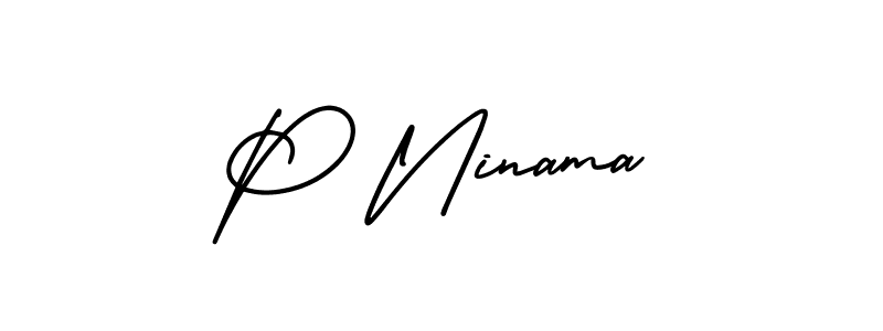 Once you've used our free online signature maker to create your best signature AmerikaSignatureDemo-Regular style, it's time to enjoy all of the benefits that P Ninama name signing documents. P Ninama signature style 3 images and pictures png