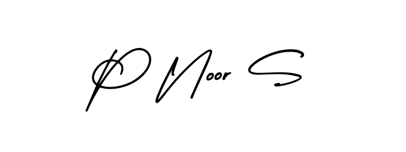 How to Draw P Noor S signature style? AmerikaSignatureDemo-Regular is a latest design signature styles for name P Noor S. P Noor S signature style 3 images and pictures png