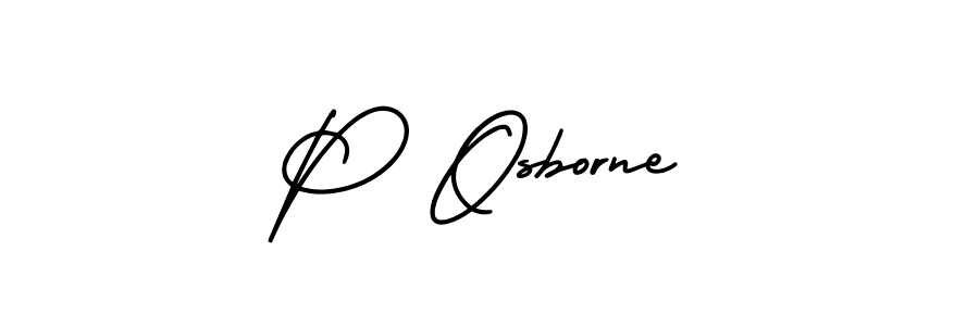 Best and Professional Signature Style for P Osborne. AmerikaSignatureDemo-Regular Best Signature Style Collection. P Osborne signature style 3 images and pictures png