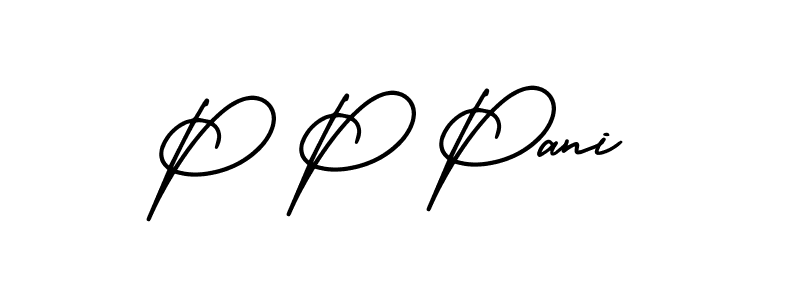 Similarly AmerikaSignatureDemo-Regular is the best handwritten signature design. Signature creator online .You can use it as an online autograph creator for name P P Pani. P P Pani signature style 3 images and pictures png