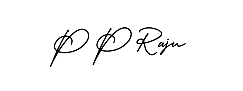 AmerikaSignatureDemo-Regular is a professional signature style that is perfect for those who want to add a touch of class to their signature. It is also a great choice for those who want to make their signature more unique. Get P P Raju name to fancy signature for free. P P Raju signature style 3 images and pictures png