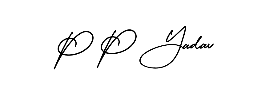 Once you've used our free online signature maker to create your best signature AmerikaSignatureDemo-Regular style, it's time to enjoy all of the benefits that P P Yadav name signing documents. P P Yadav signature style 3 images and pictures png