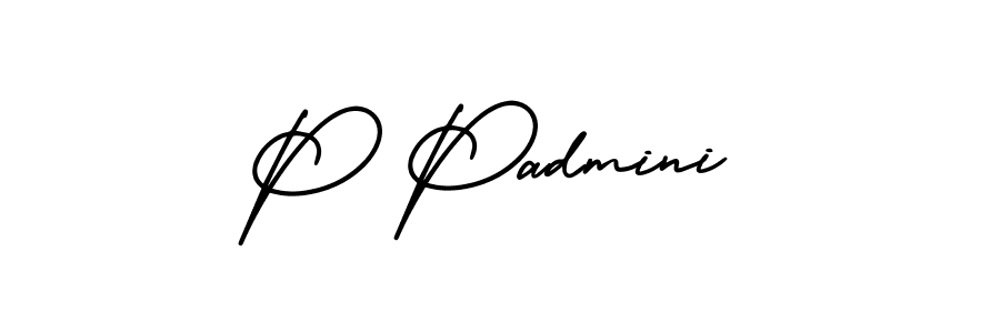 if you are searching for the best signature style for your name P Padmini. so please give up your signature search. here we have designed multiple signature styles  using AmerikaSignatureDemo-Regular. P Padmini signature style 3 images and pictures png